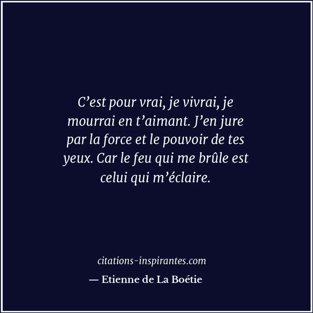 Citation de Etienne de La Boétie