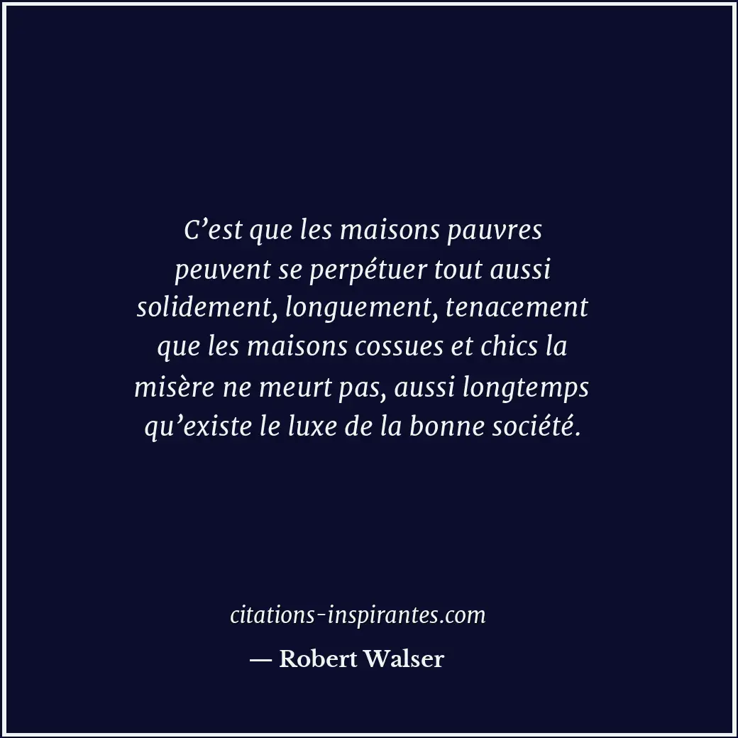 Citation de Robert Walser