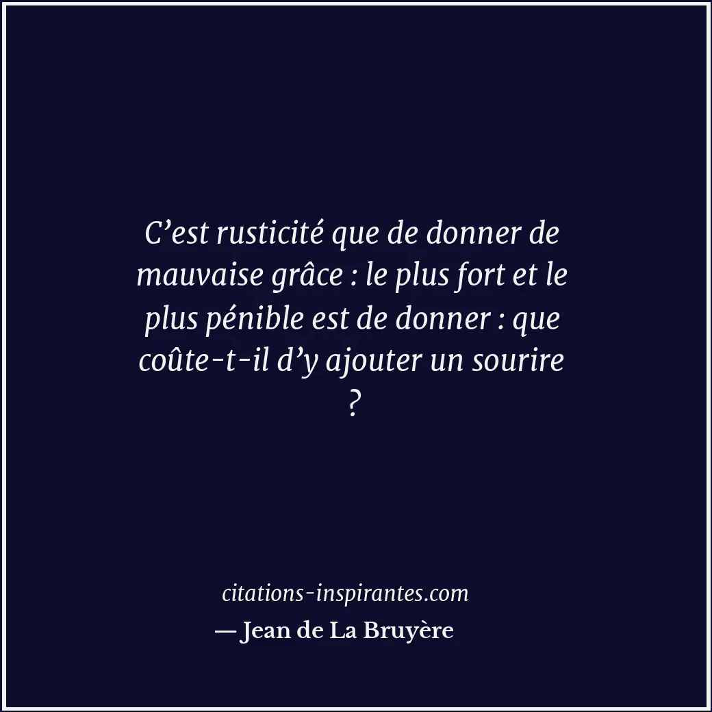 Citation de Jean de La Bruyère