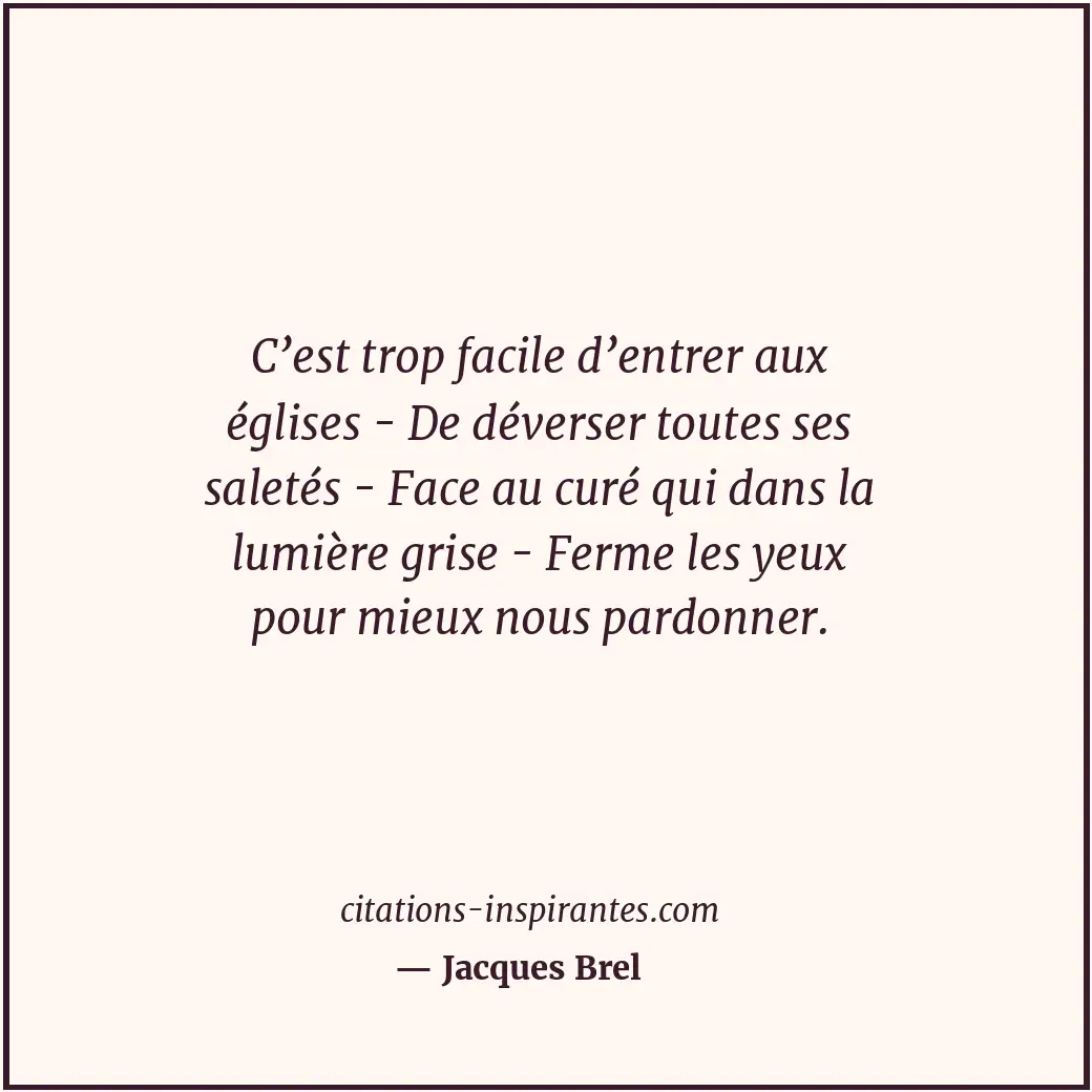 Citation de Jacques Brel