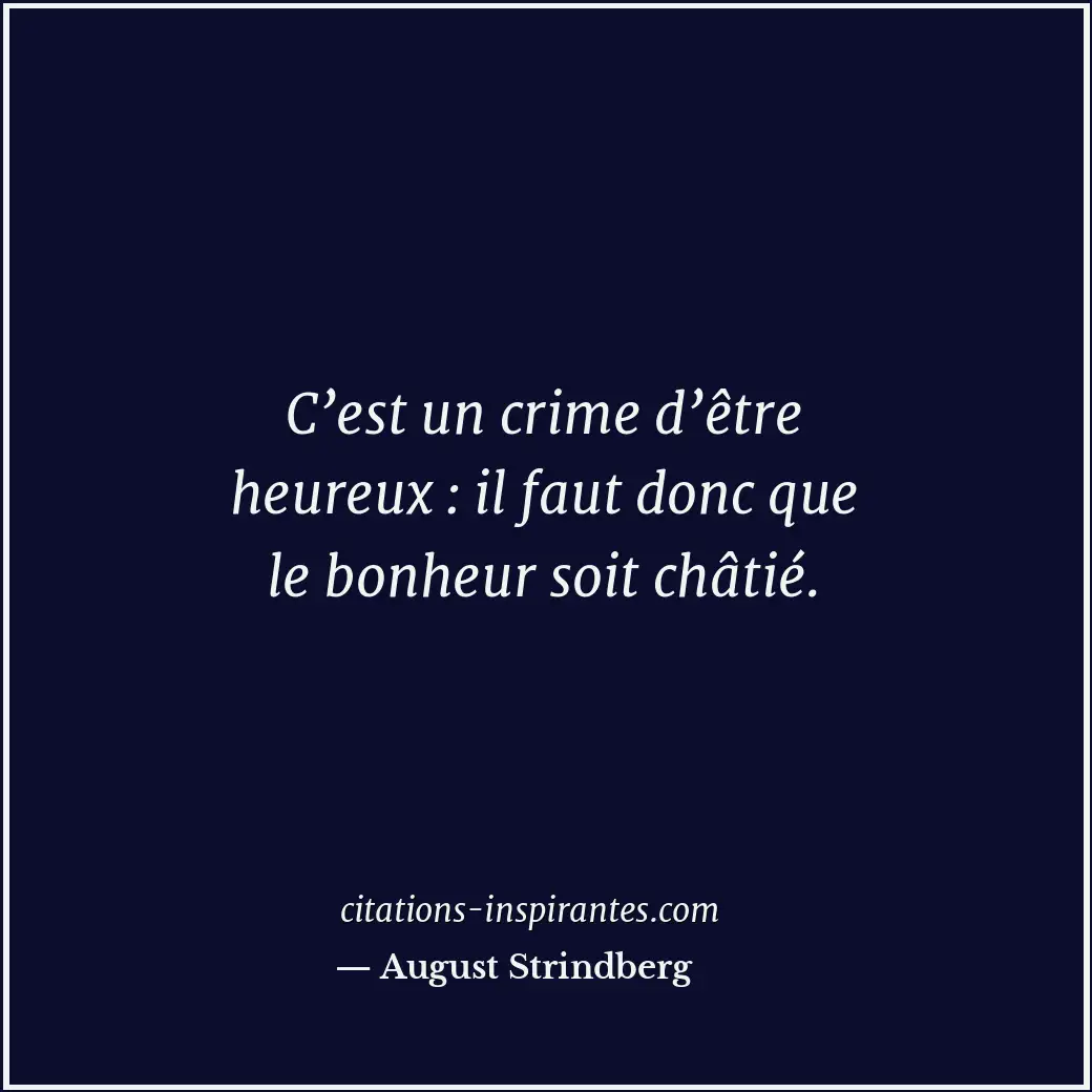 Citation de August Strindberg