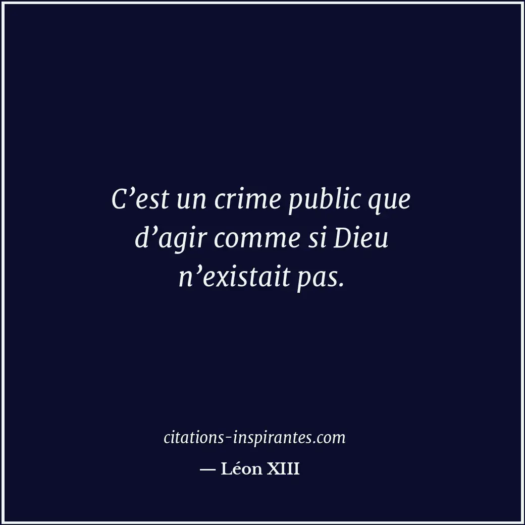 Citation de Léon XIII