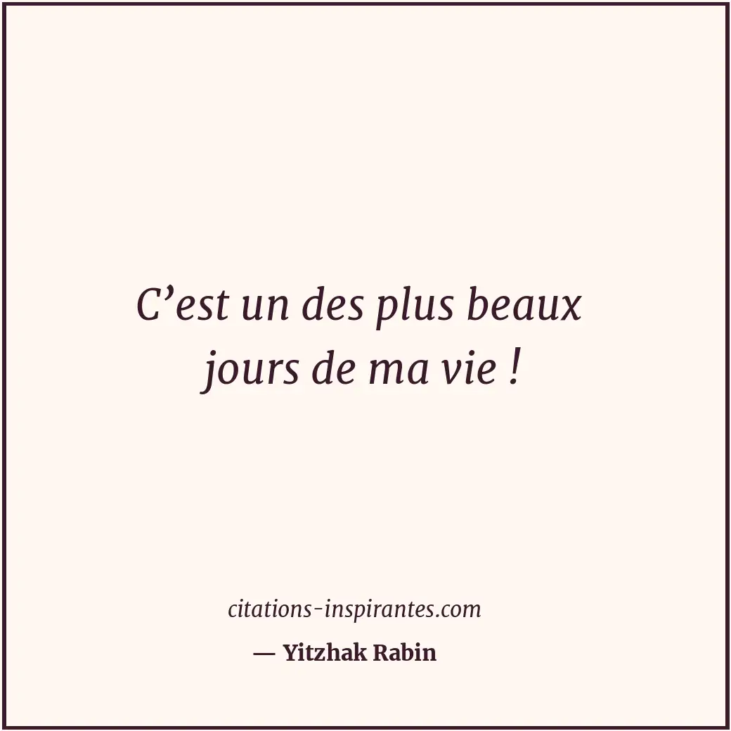 Citation de Yitzhak Rabin