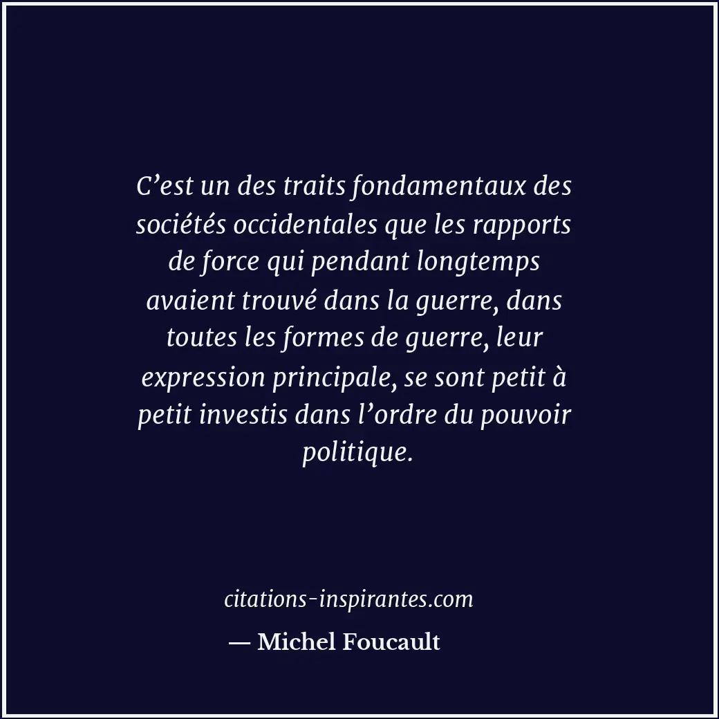 Citation de Michel Foucault