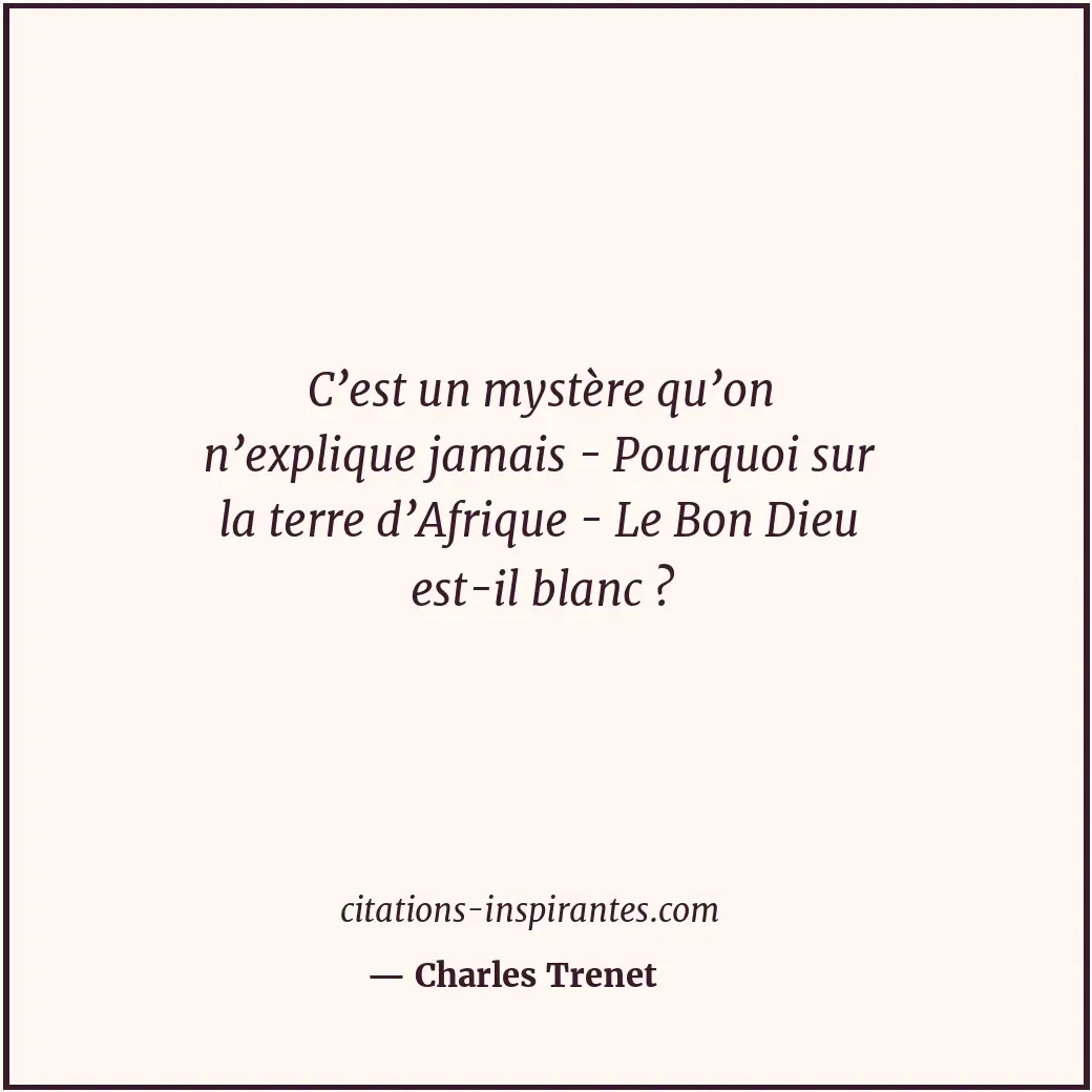 Citation de Charles Trenet