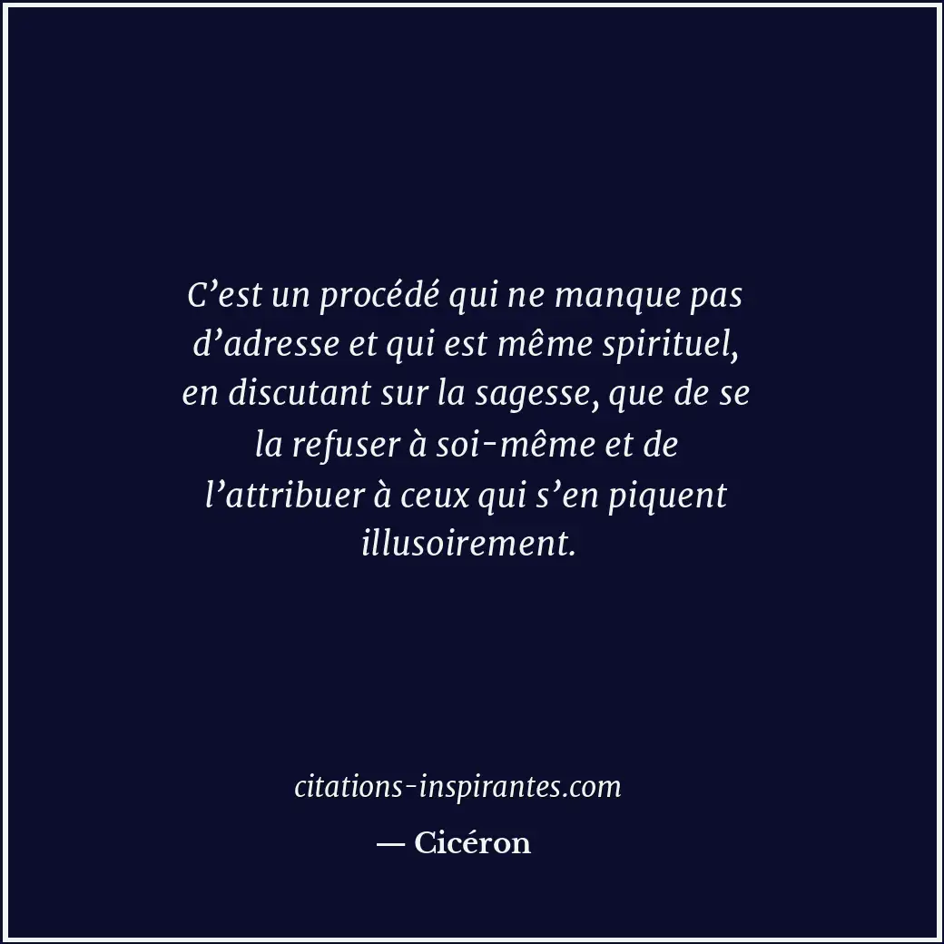 Citation de Cicéron