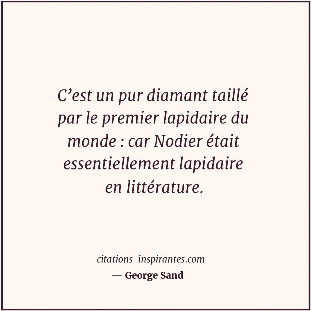 Citation de George Sand