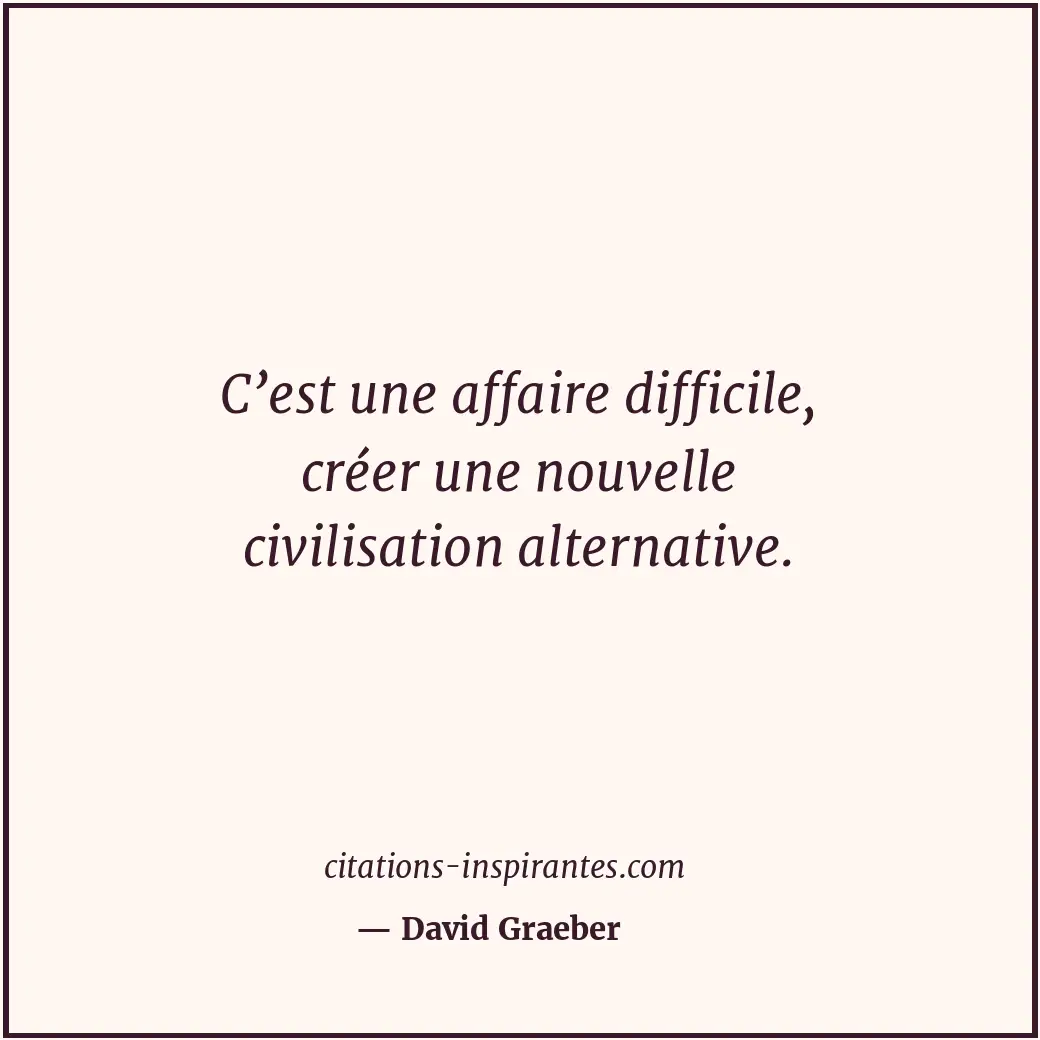 Citation de David Graeber