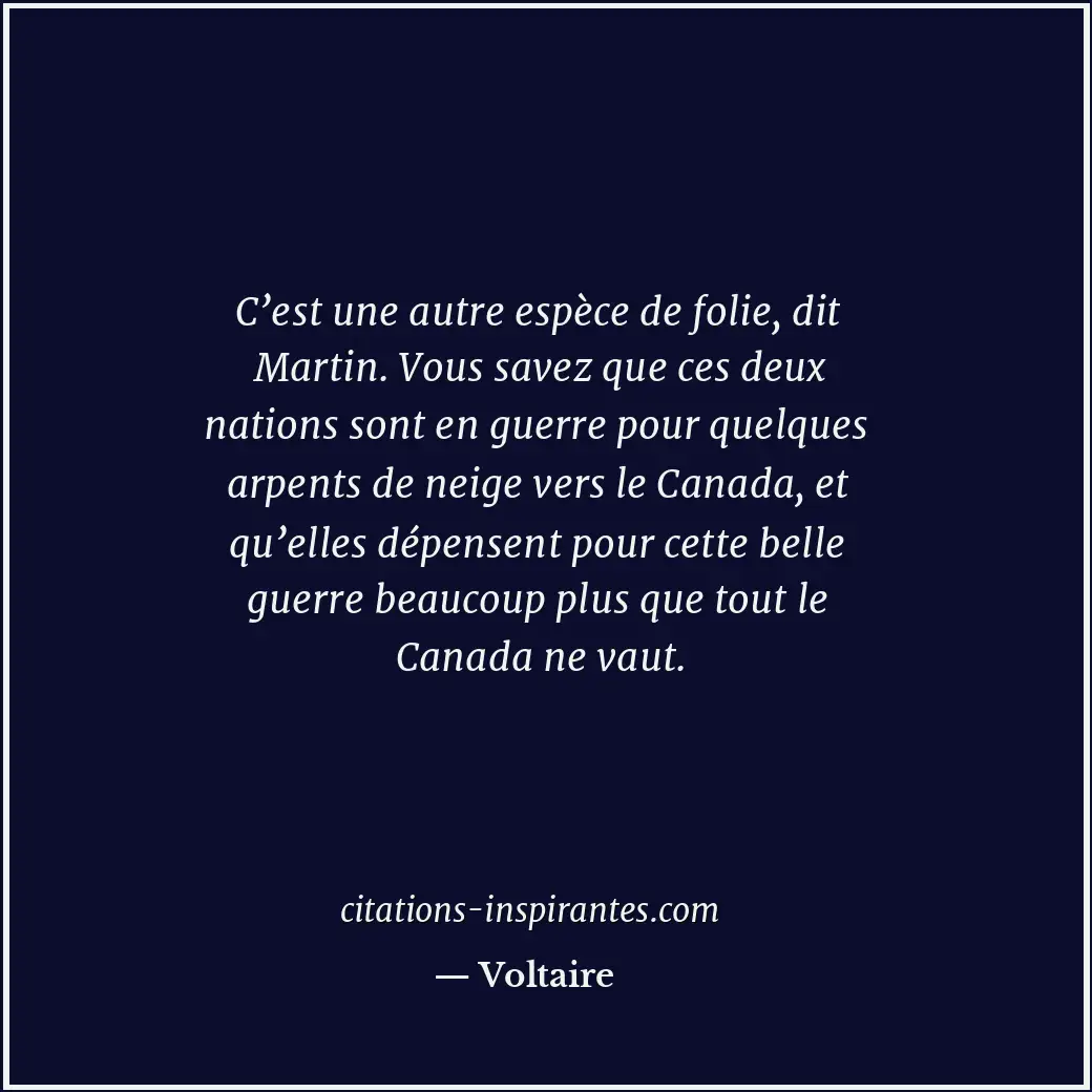 Citation de Voltaire