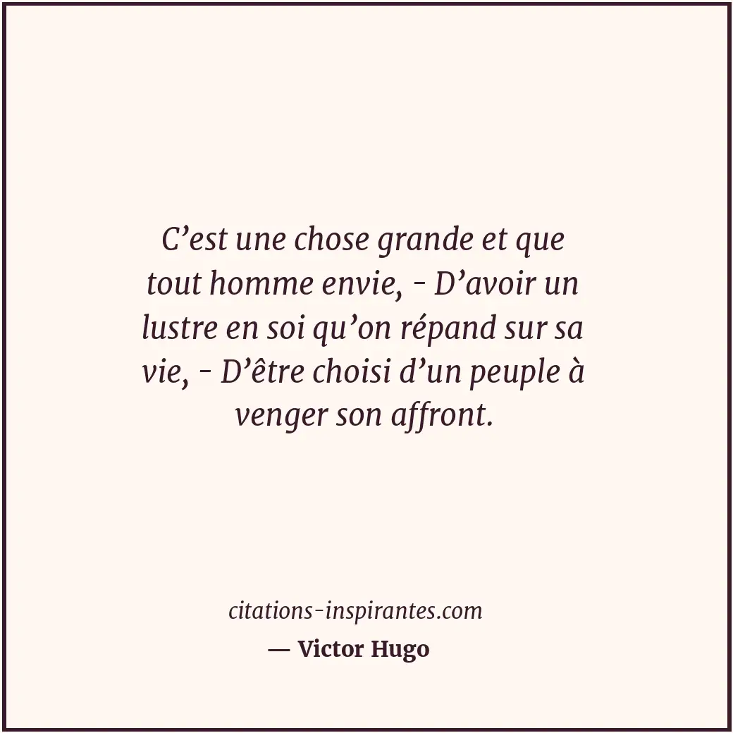Citation de Victor Hugo