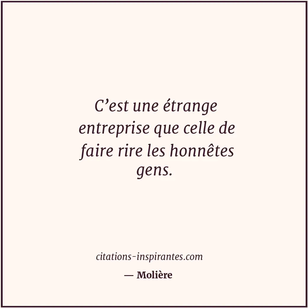 Citation de Molière