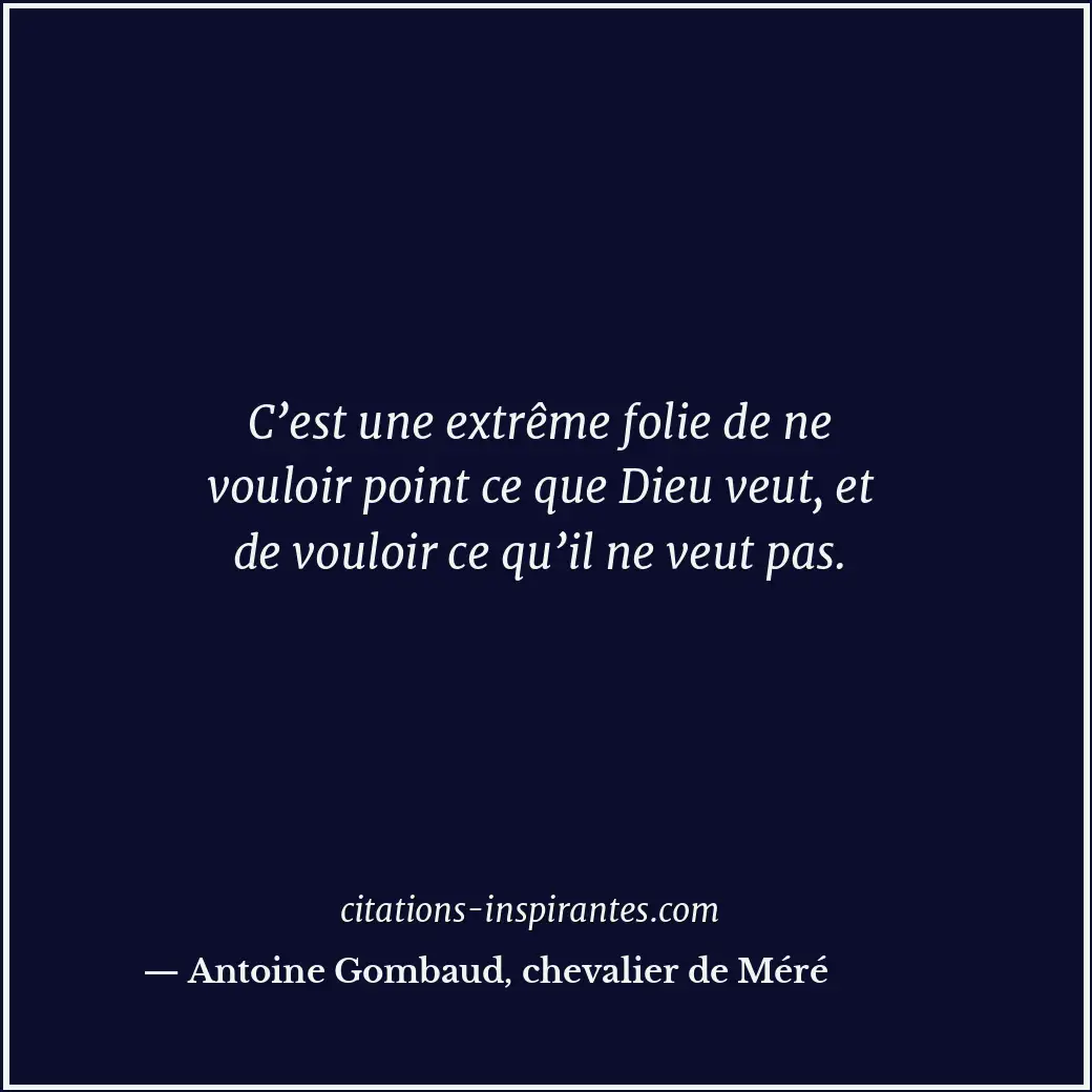 Citation de Antoine Gombaud, chevalier de Méré
