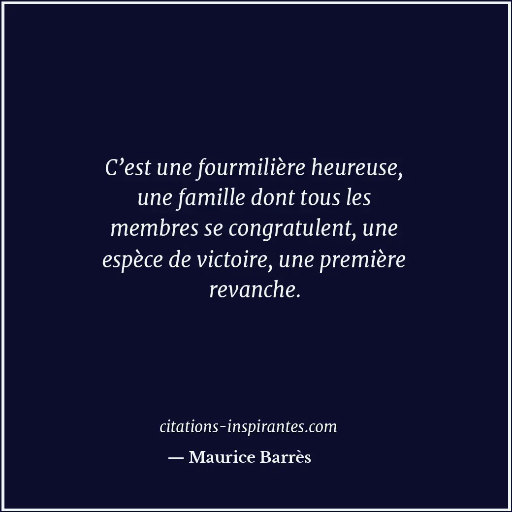 Citation de Maurice Barrès