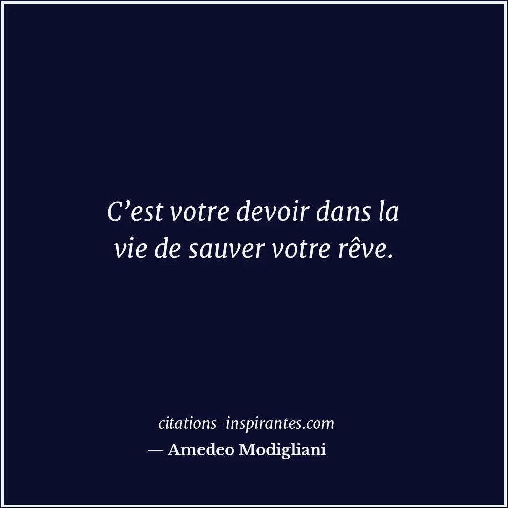 Citation de Amedeo Modigliani