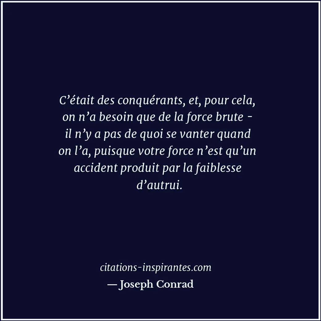 Citation de Joseph Conrad