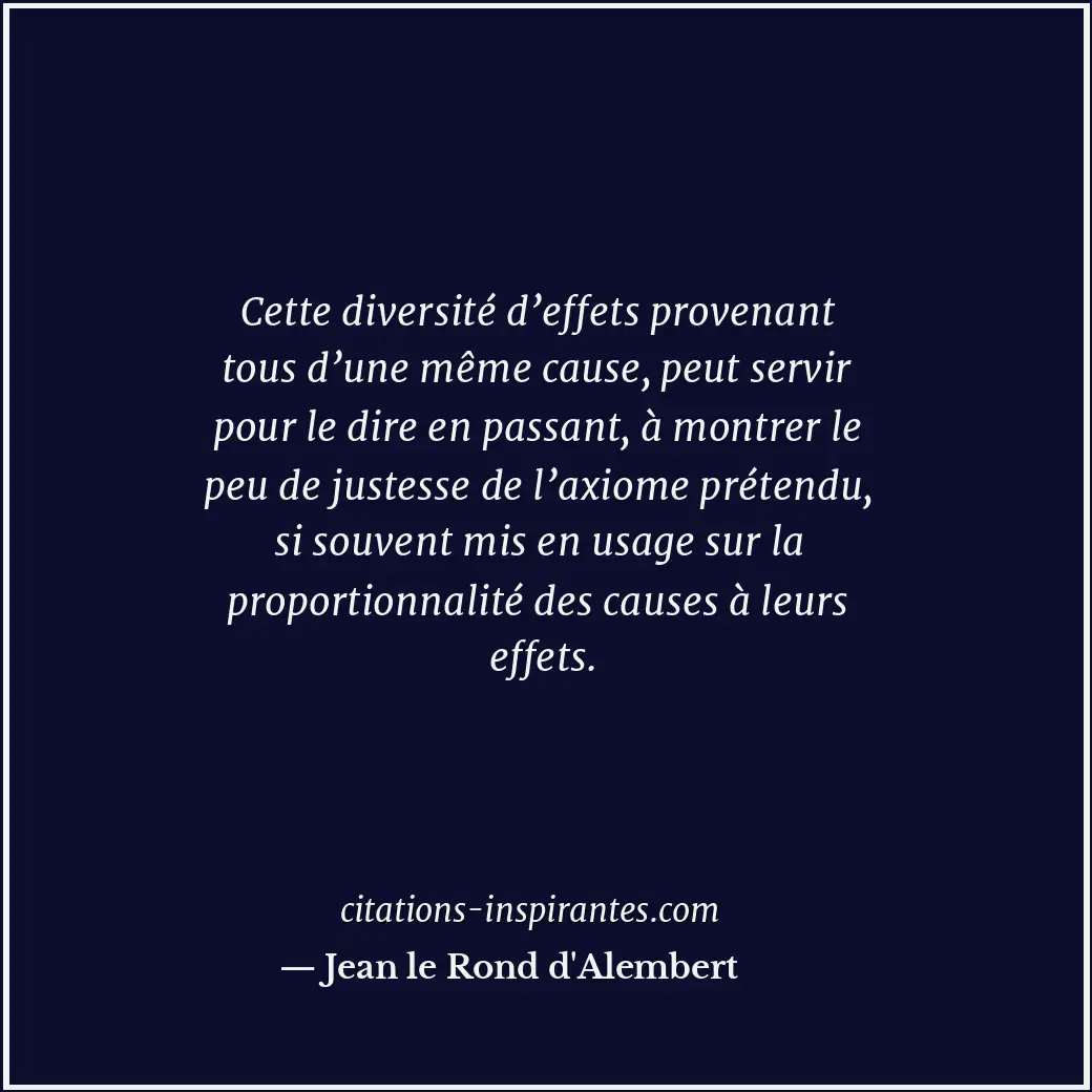 Citation de Jean le Rond d'Alembert