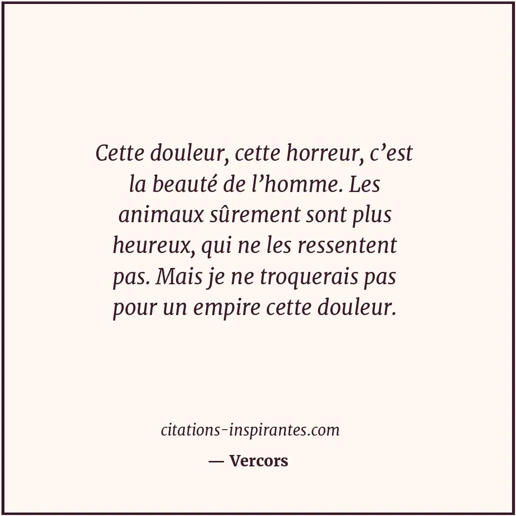 Citation de Vercors