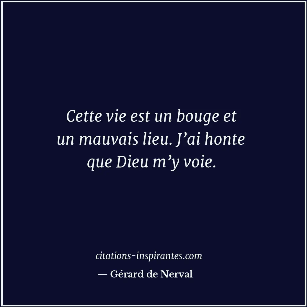 Citation de Gérard de Nerval