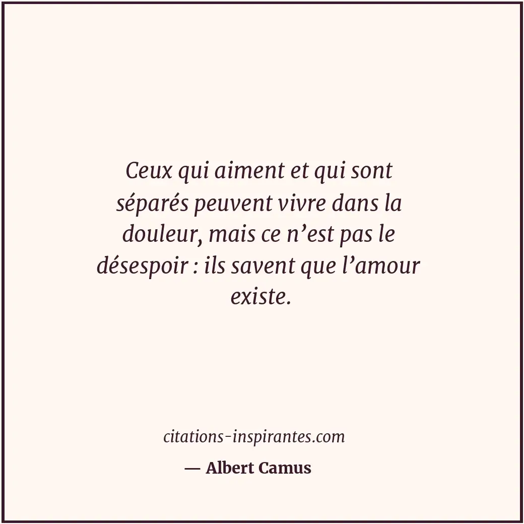 Citation de Albert Camus