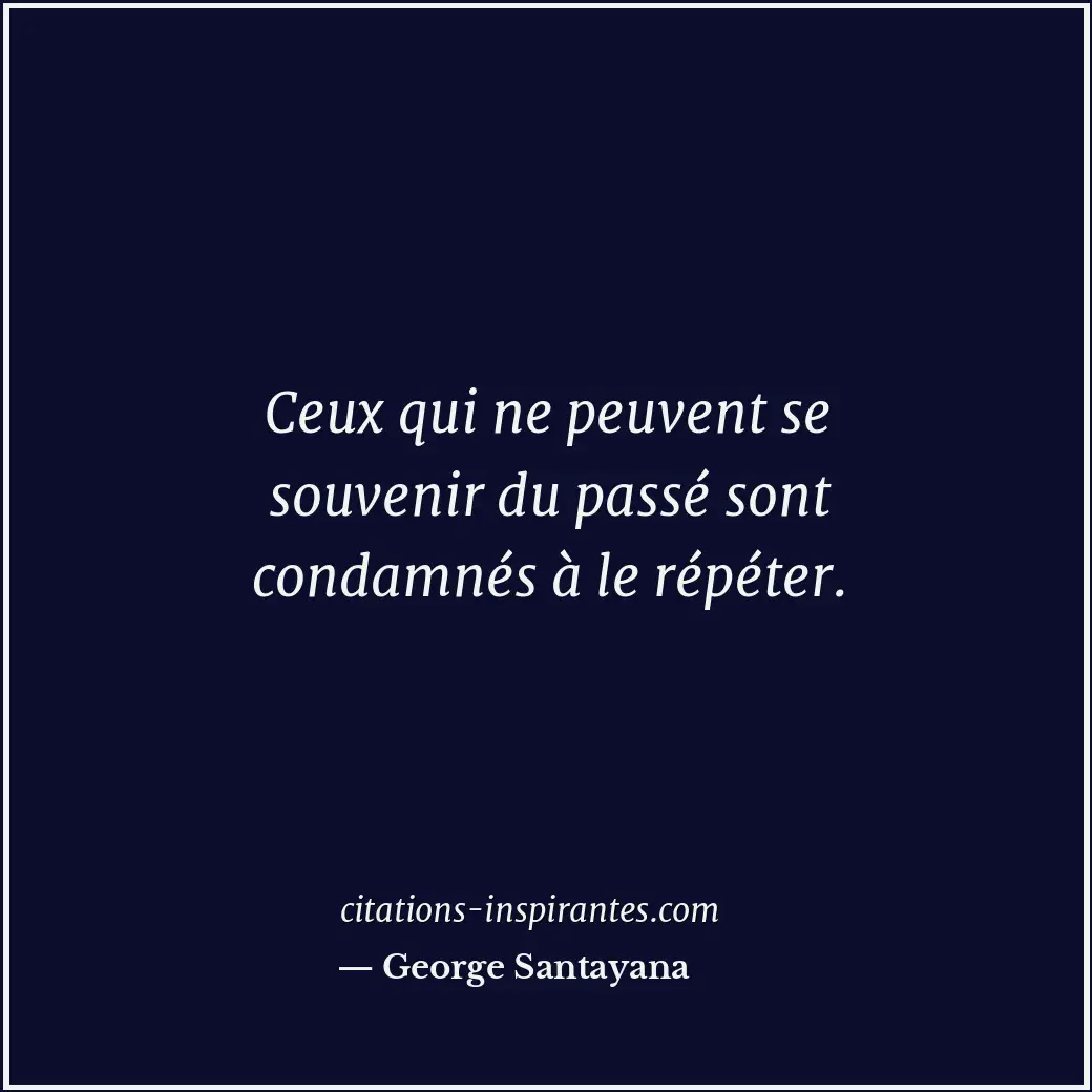 Citation de George Santayana