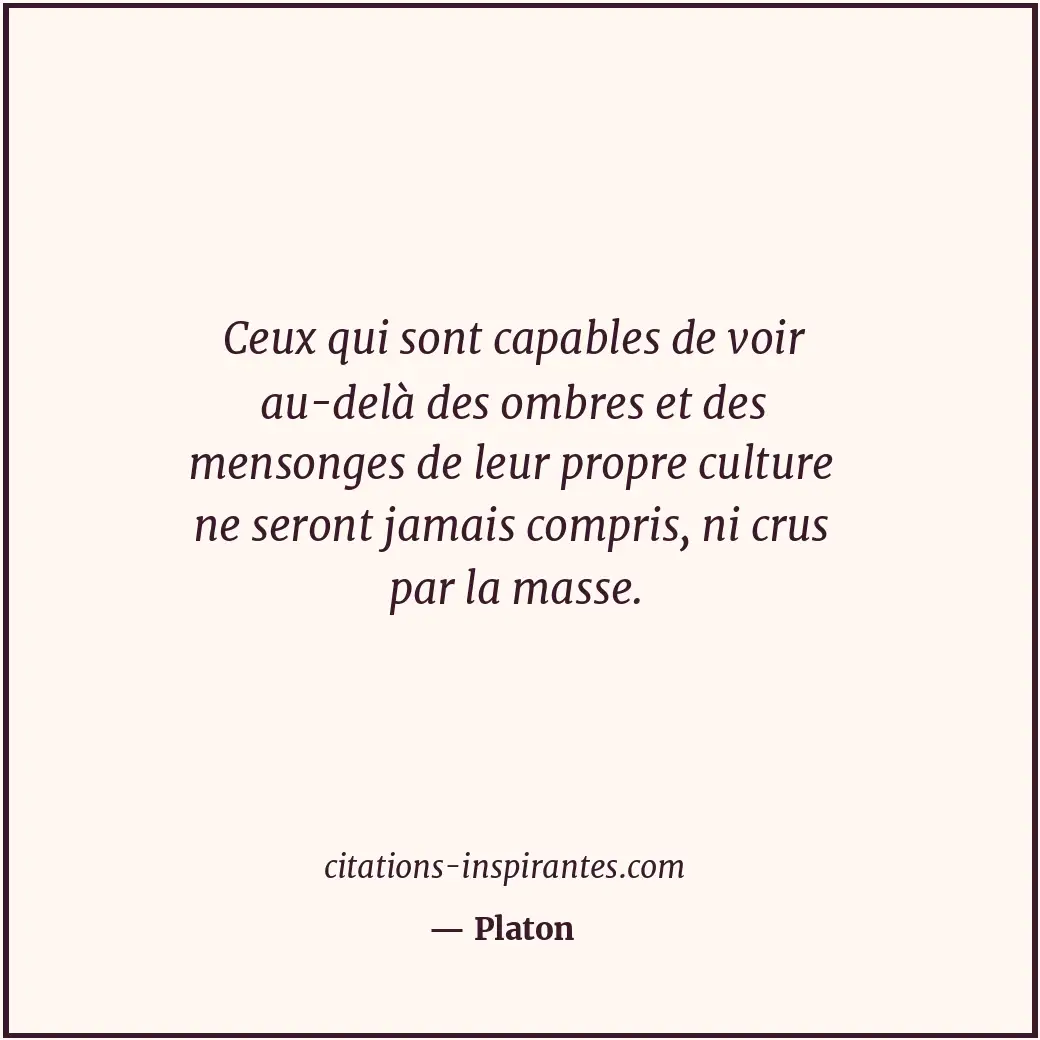 Citation de Platon