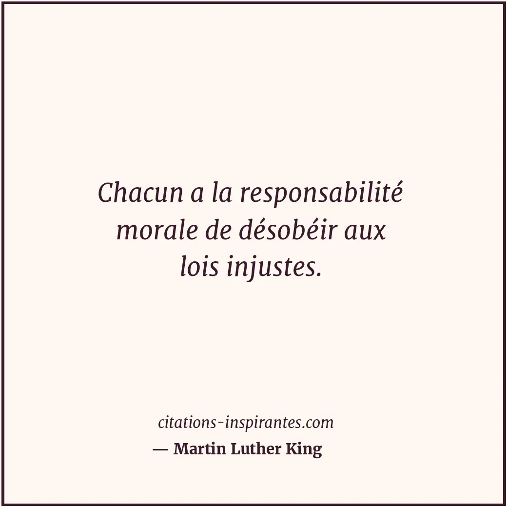 Citation de Martin Luther King