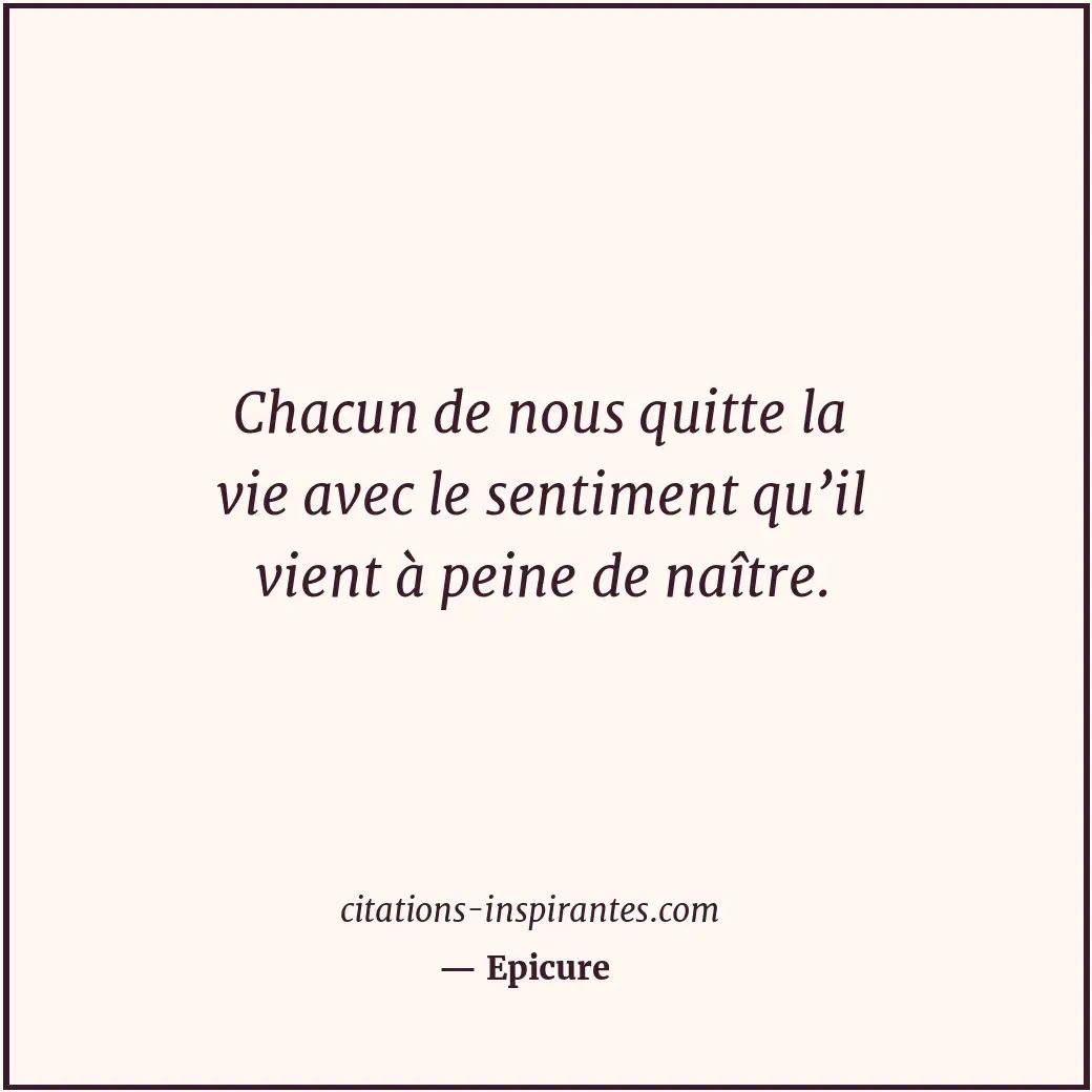 Citation de Epicure
