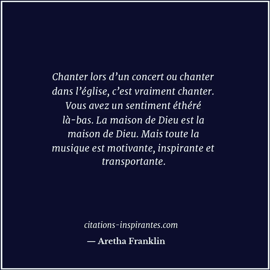 Citation de Aretha Franklin