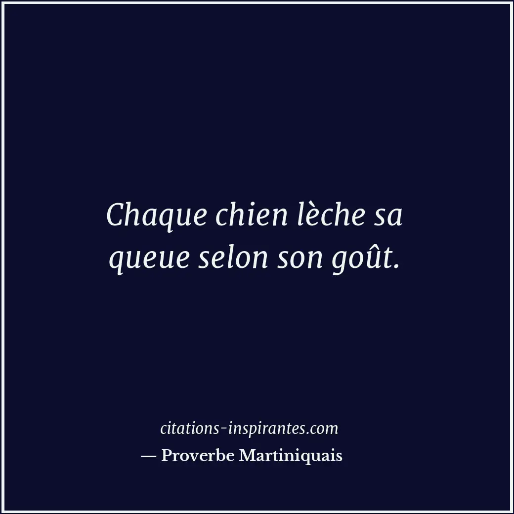 Citation de Proverbe Martiniquais