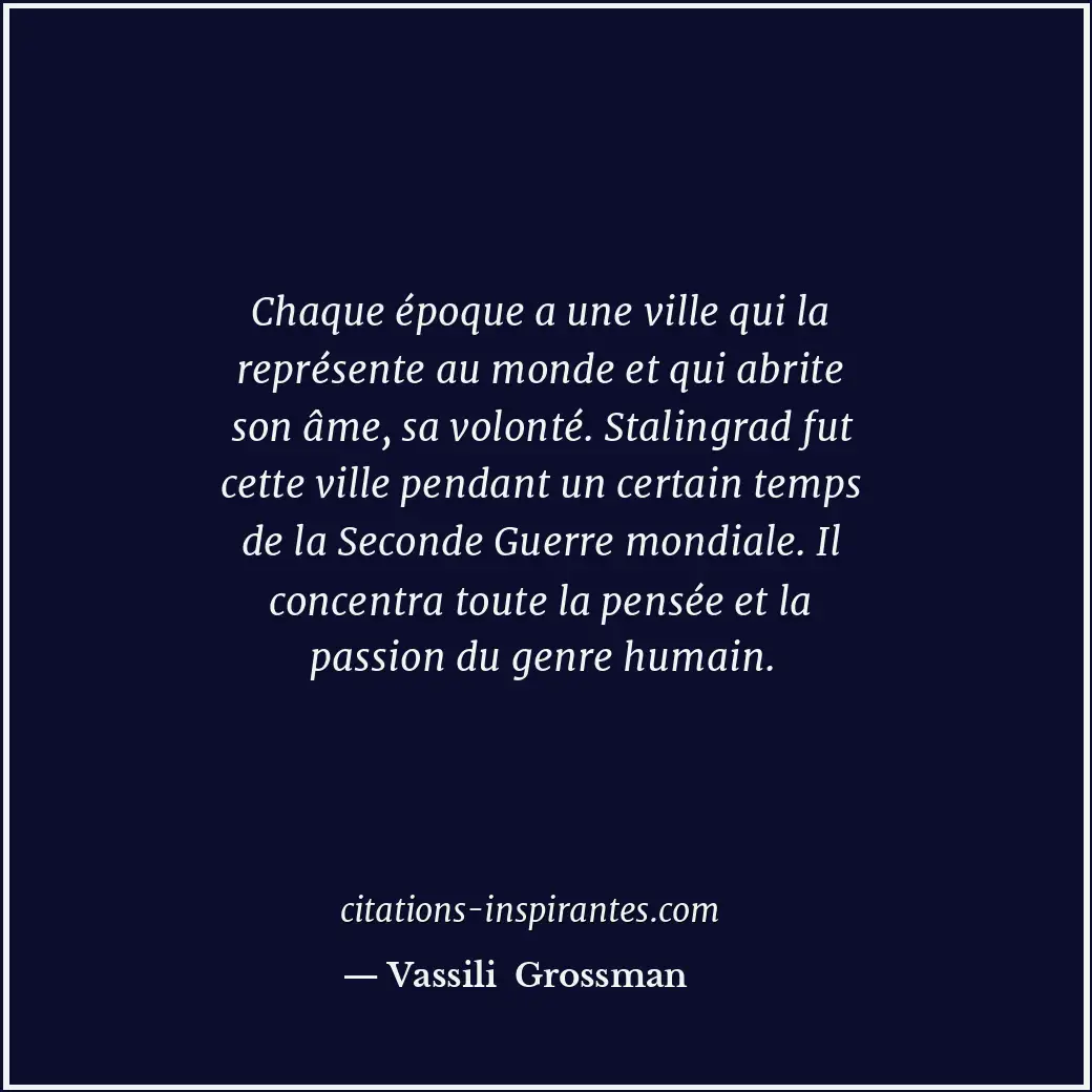 Citation de Vassili Grossman