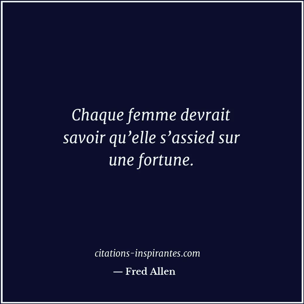 Citation de Fred Allen