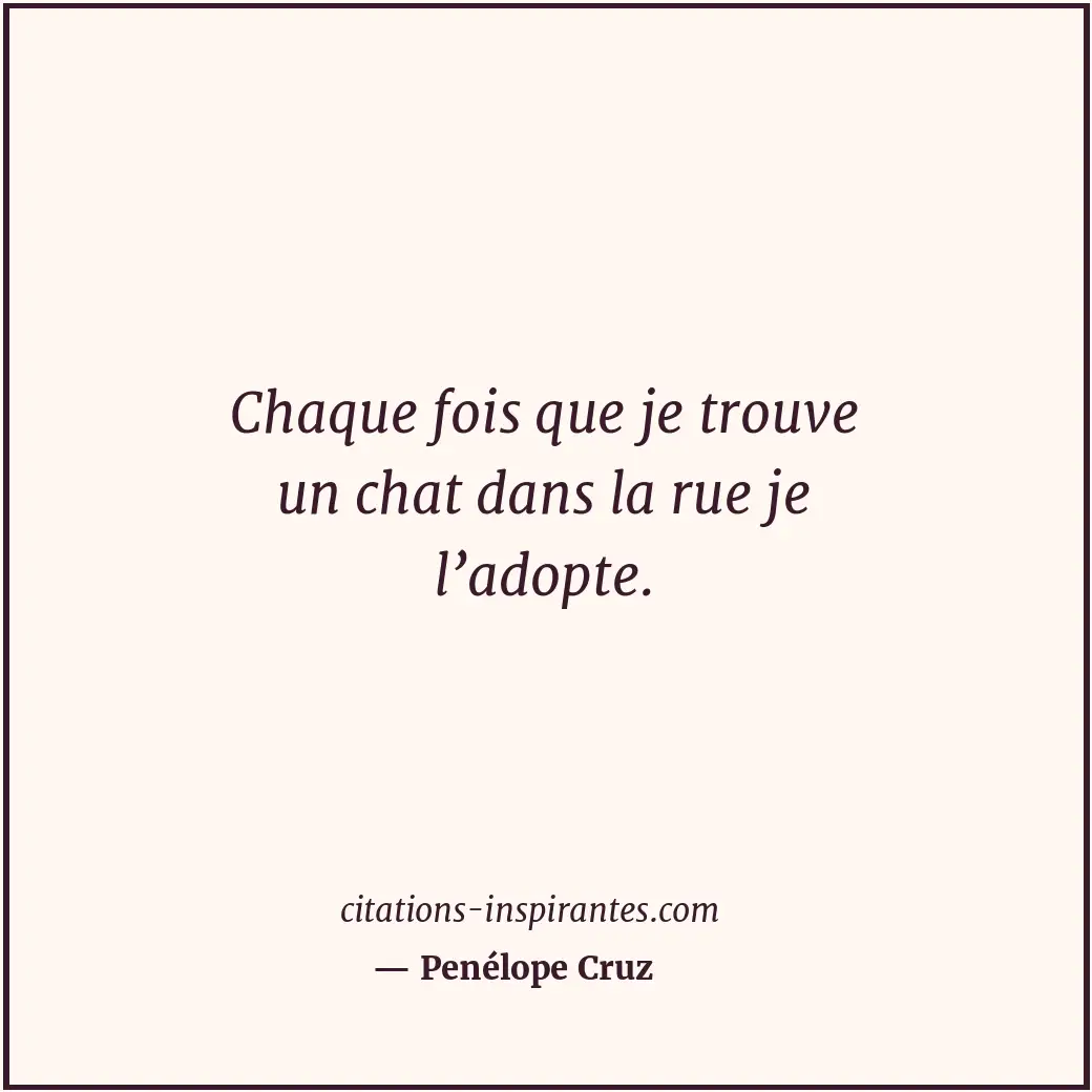 Citation de Penélope Cruz