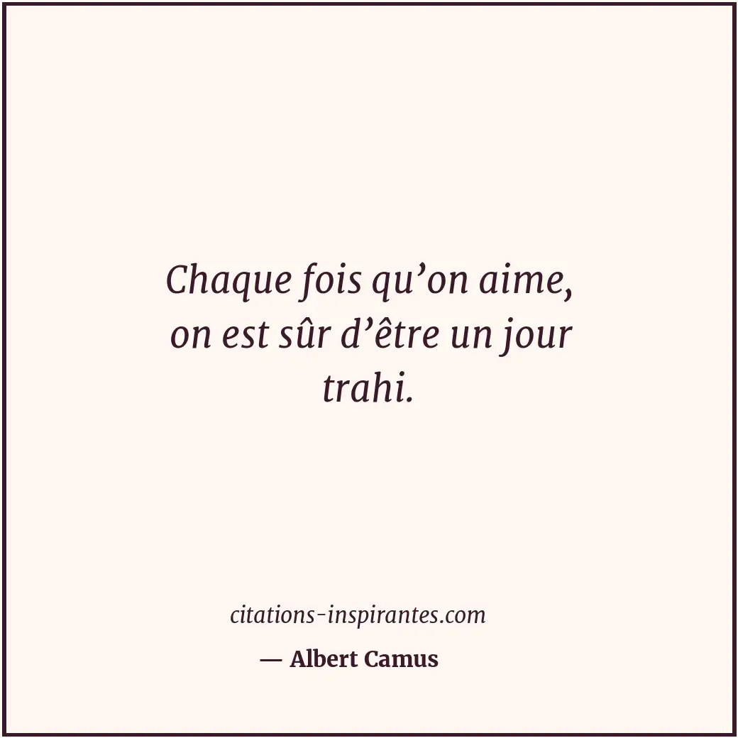 Citation de Albert Camus