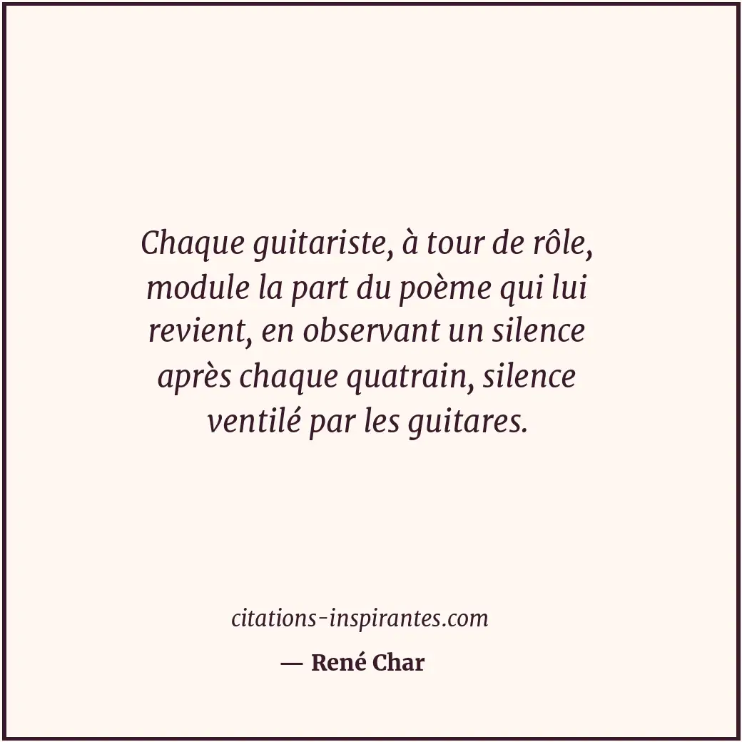 Citation de René Char