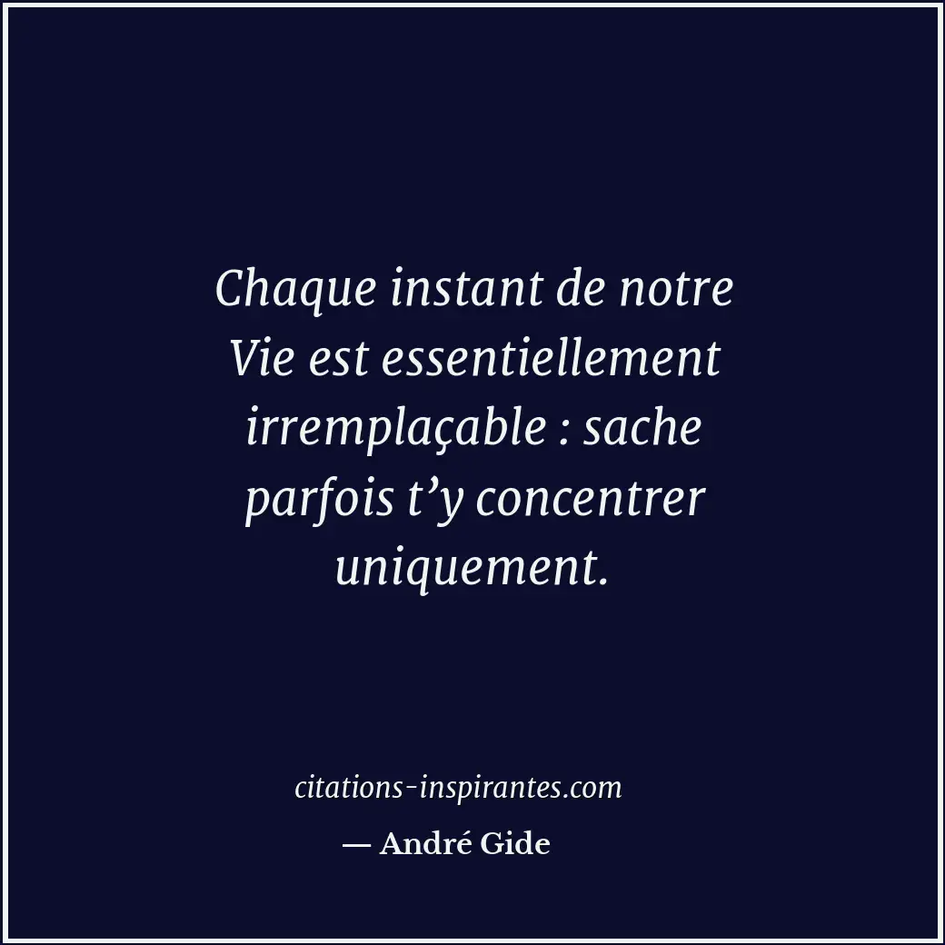Citation de André Gide