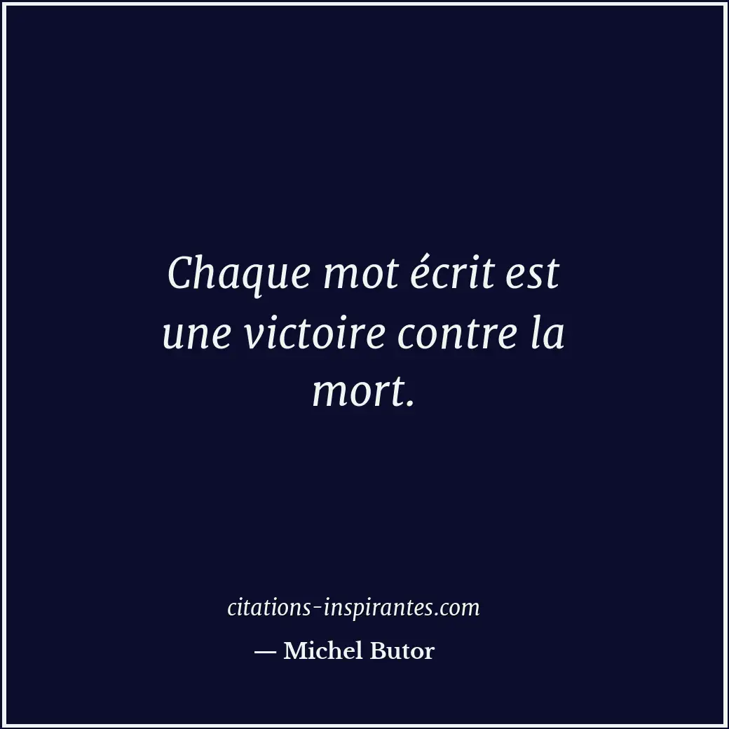 Citation de Michel Butor