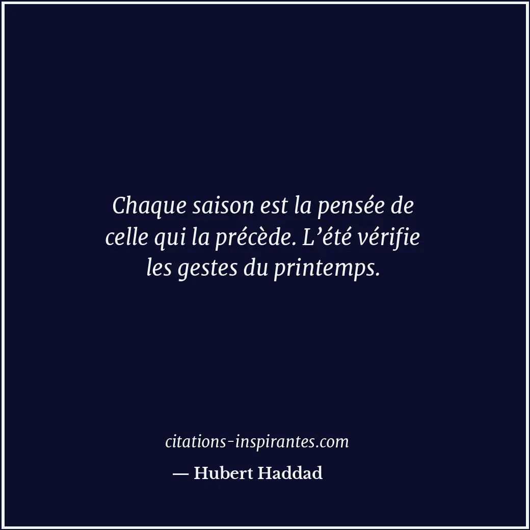 Citation de Hubert Haddad