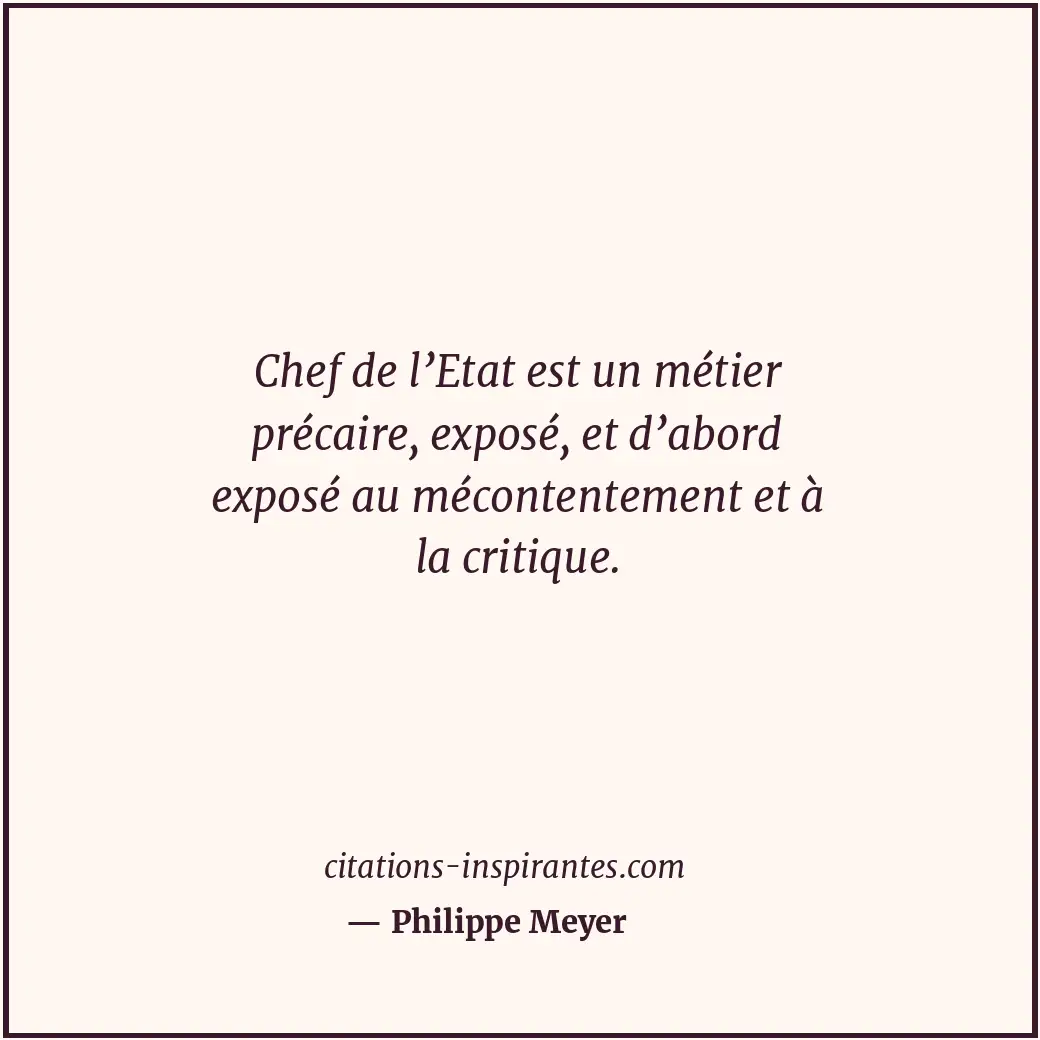 Citation de Philippe Meyer