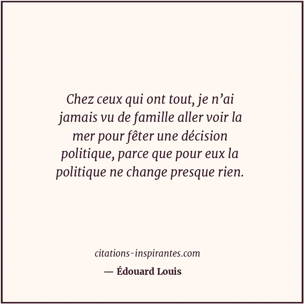 Citation de Édouard Louis