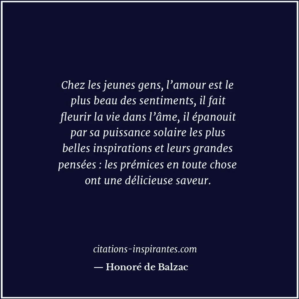 Citation de Honoré de Balzac