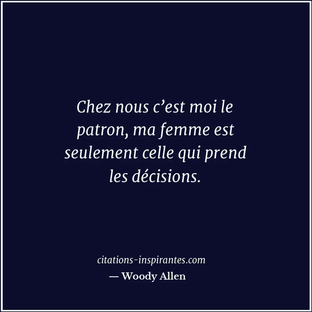 Citation de Woody Allen