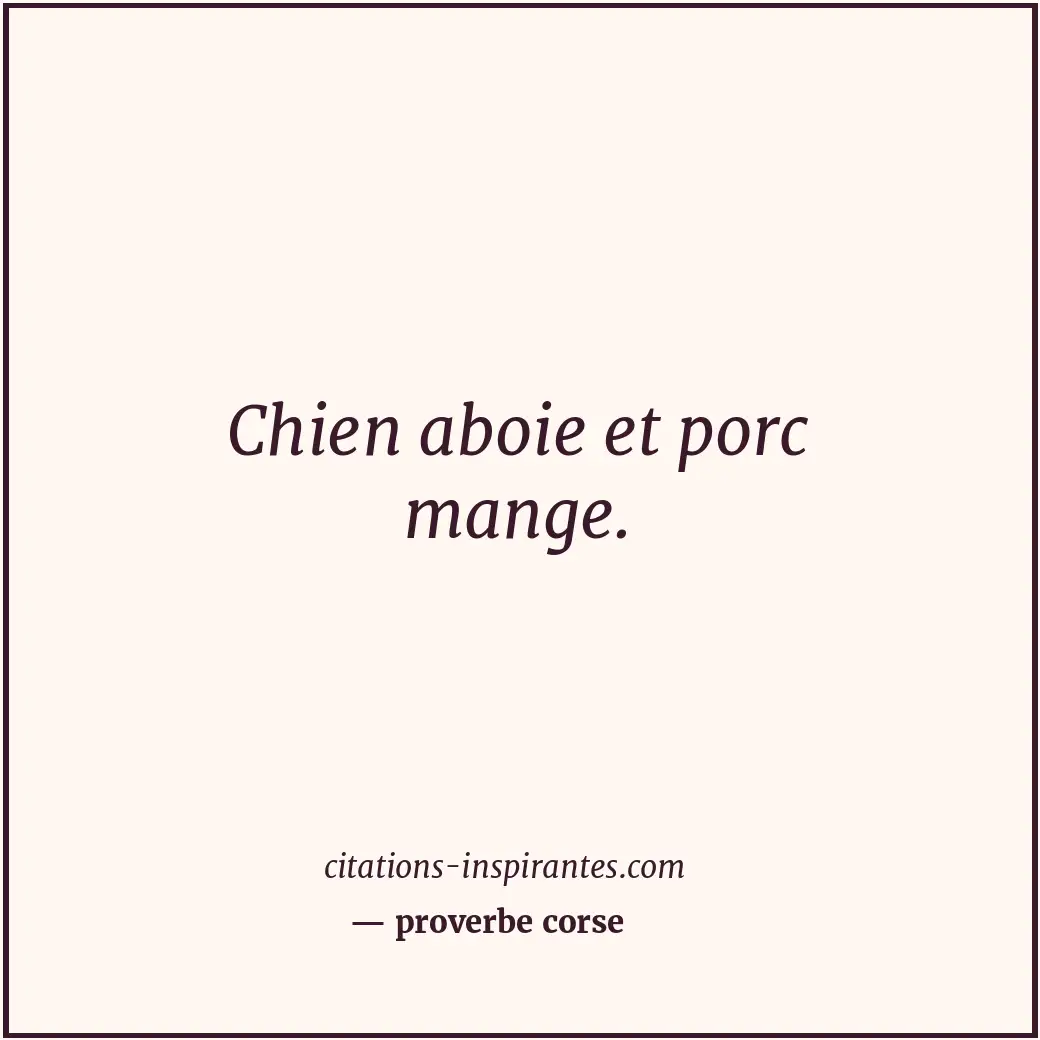 Citation de proverbe corse