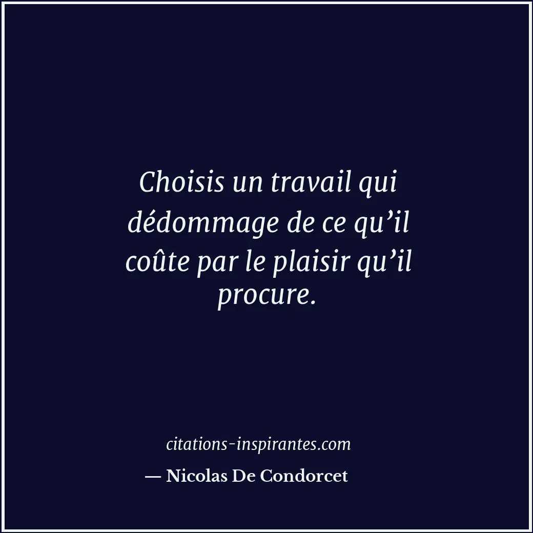 Citation de Nicolas De Condorcet