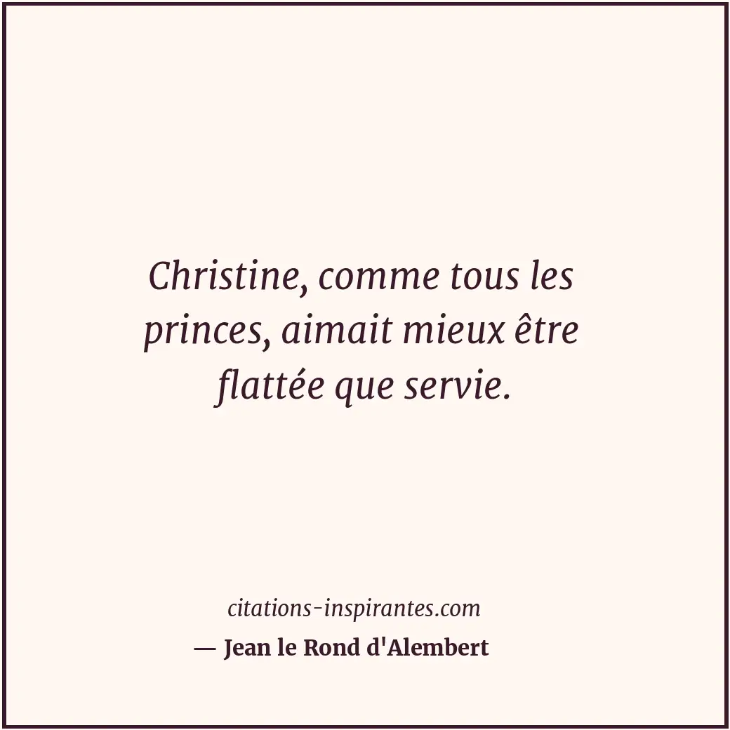 Citation de Jean le Rond d'Alembert