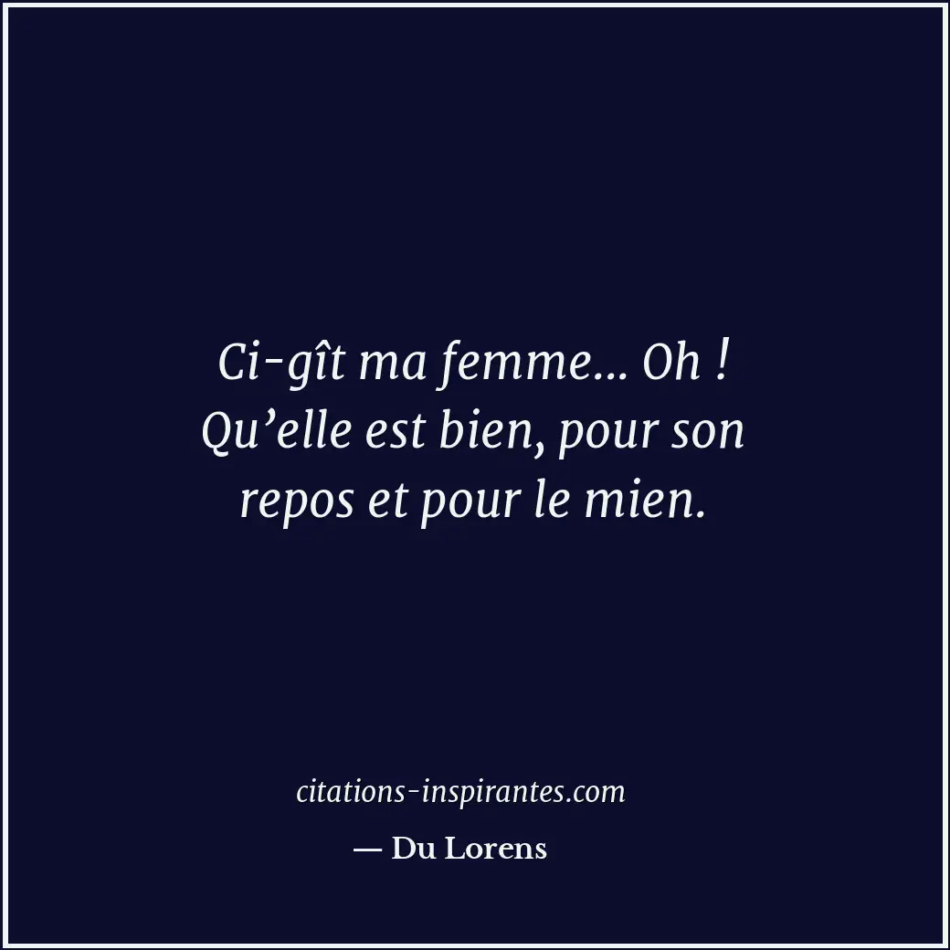 Citation de Du Lorens
