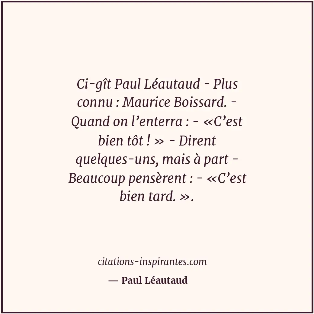 Citation de Paul Léautaud