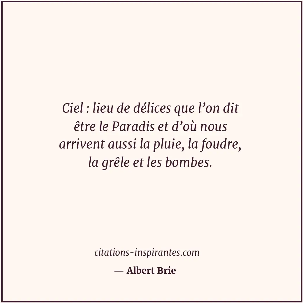 Citation de Albert Brie