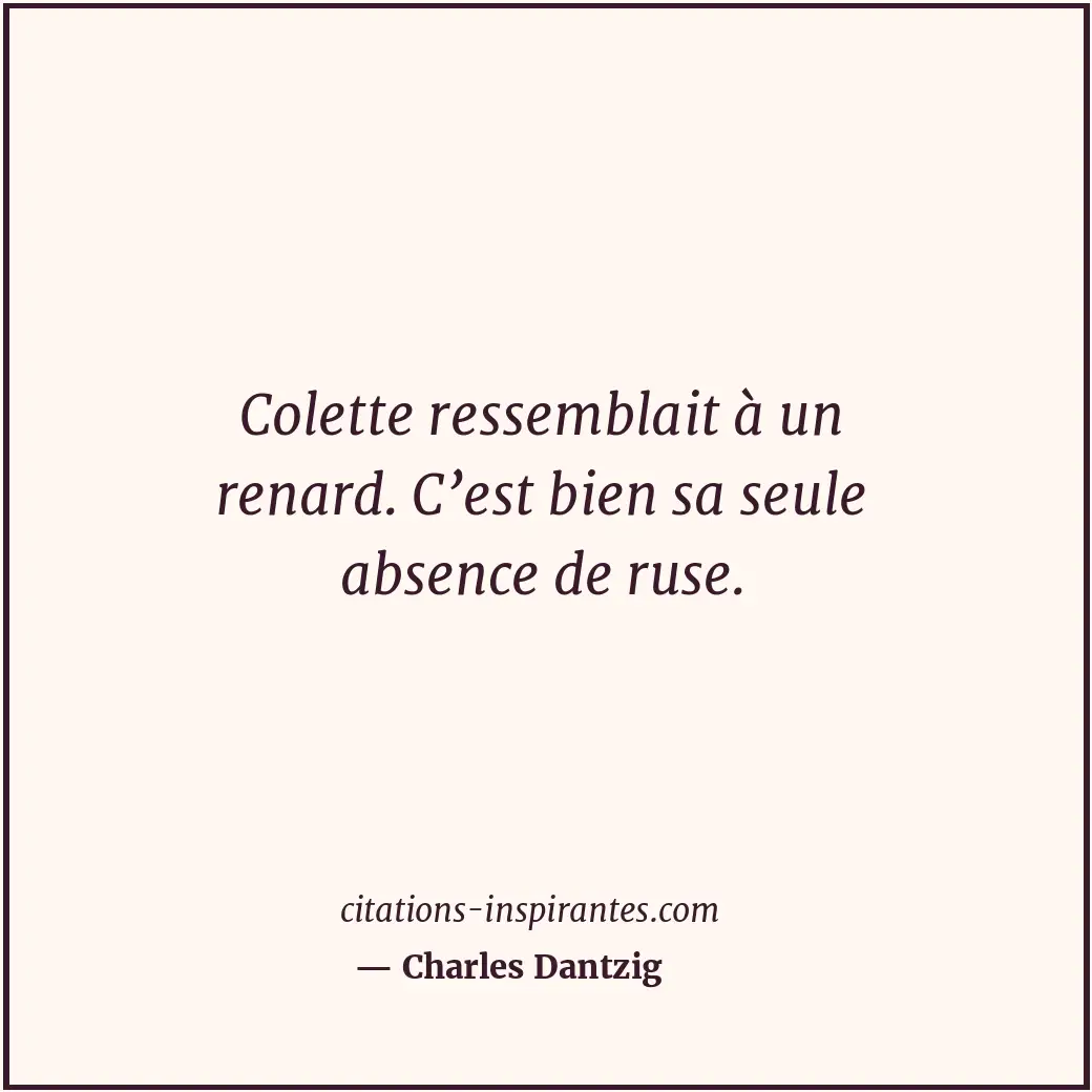 Citation de Charles Dantzig