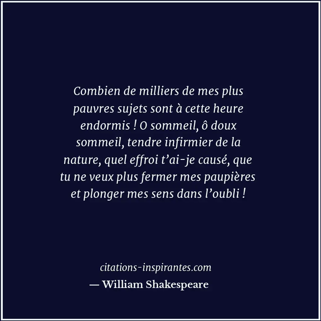 Citation de William Shakespeare