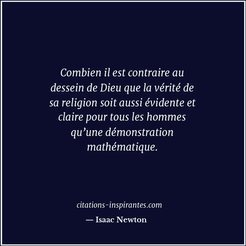 Citation de Isaac Newton